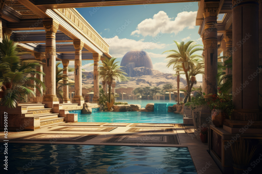Fototapeta premium Palace of Cleopatra - Ptolemaic Kingdom of Egypt