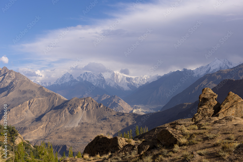 landscape in the mountains, beautiful hunza pakistan