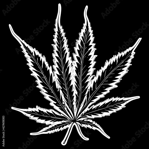 cannabis leaf vector illustration