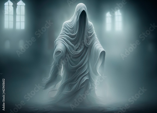 Spooky medieval ghost © Zacarias da Mata