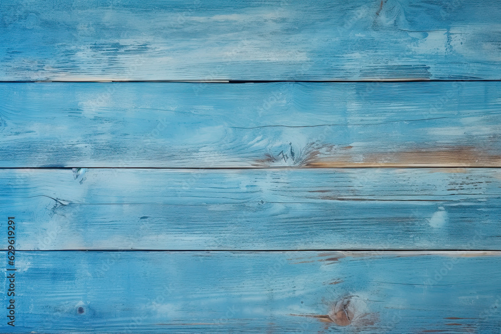 Old pastel blue wood background