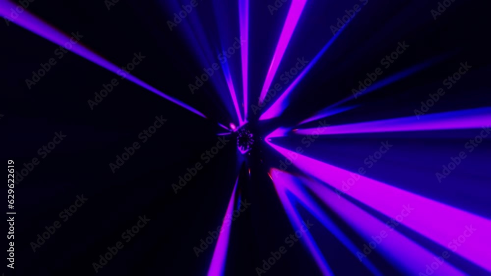 purple light rays effect