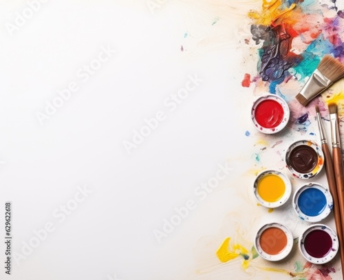 Abstract background with paints