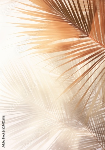 Tropical palm leaves background