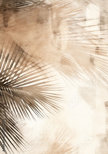 Tropical palm leaves background