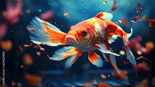 koi fish in water