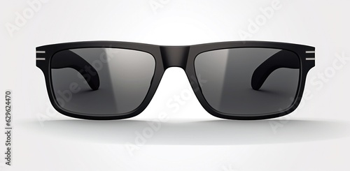 Black sunglasses isolated