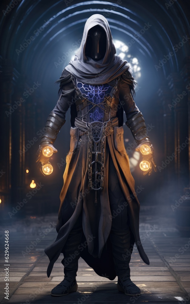 Naklejka premium character design, void arcanist