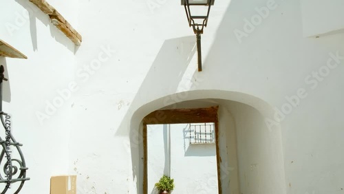 Wandering Monsaraz, Evora, Alentejo, Portugal, a serene journey through gleaming white streets amidst timeless charm and tranquility photo