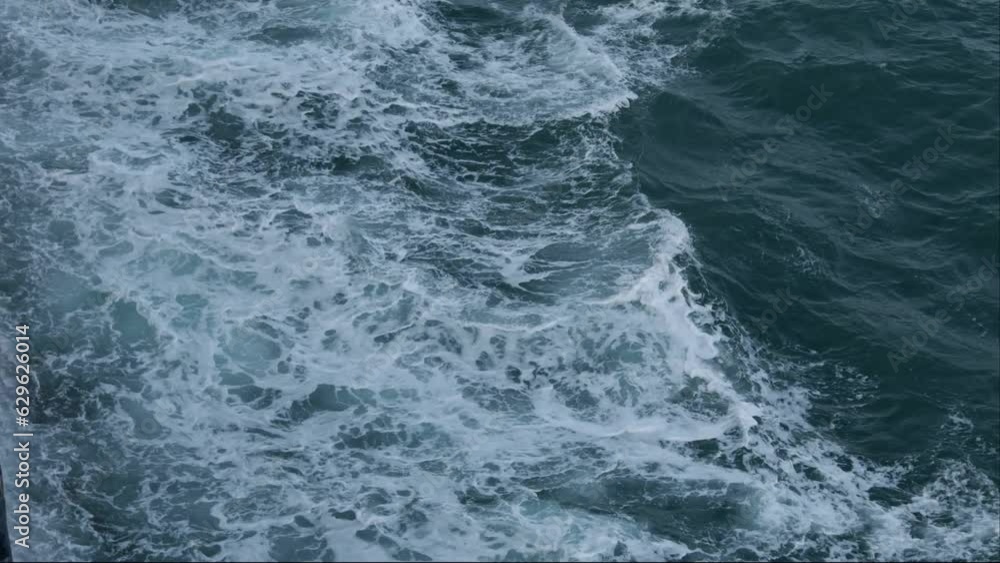 Spray caused by moving ferry, English Channel Spray caused by moving ferry, English Channel