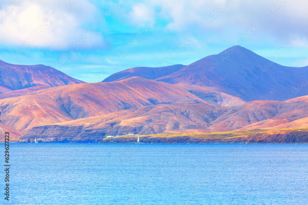 Beautiful landscape of the island of Lanzarote Beautiful landscape of the island of Lanzarote