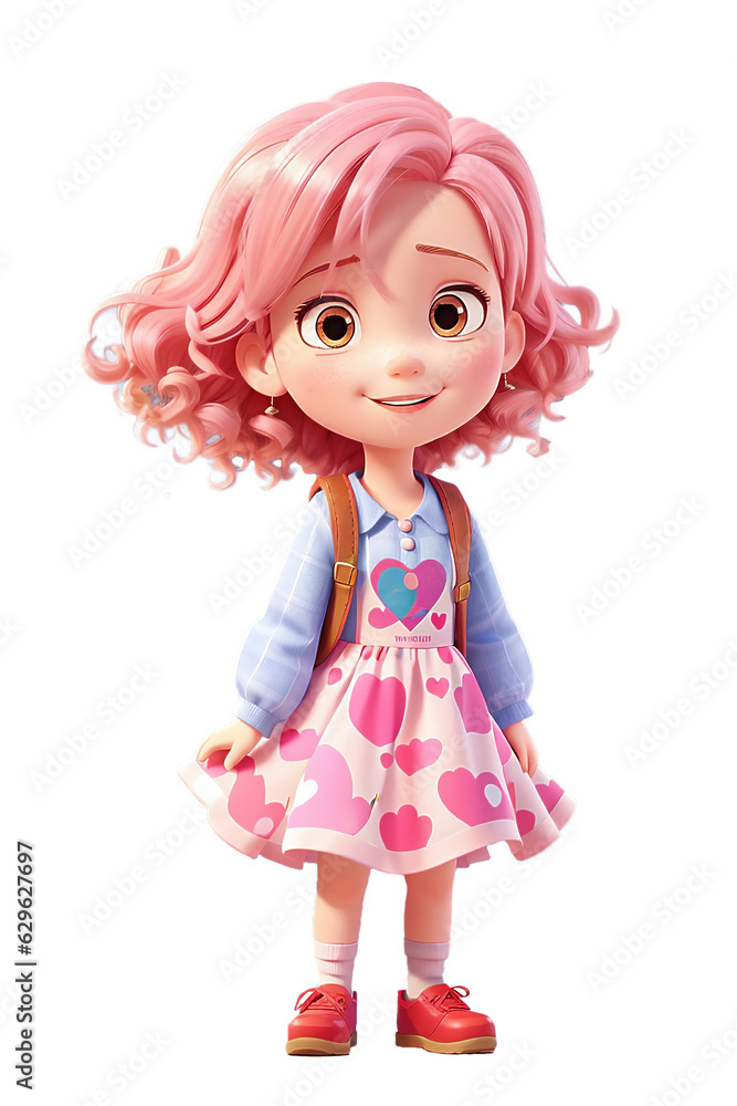 young girl with pink hair young girl with pink hair