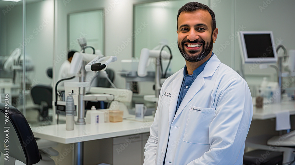 Doctor, Dentist with a confident smile, symbolizing success and professionalism Doctor, Dentist with a confident smile, symbolizing success and professionalism