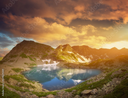 Beautiful summer landscape of Caucasus mountain © GIS
