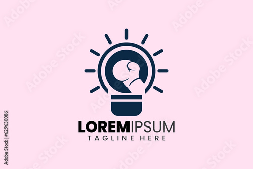 Creative boxing bulb logo designs concept vector inspiration education logo symbol 