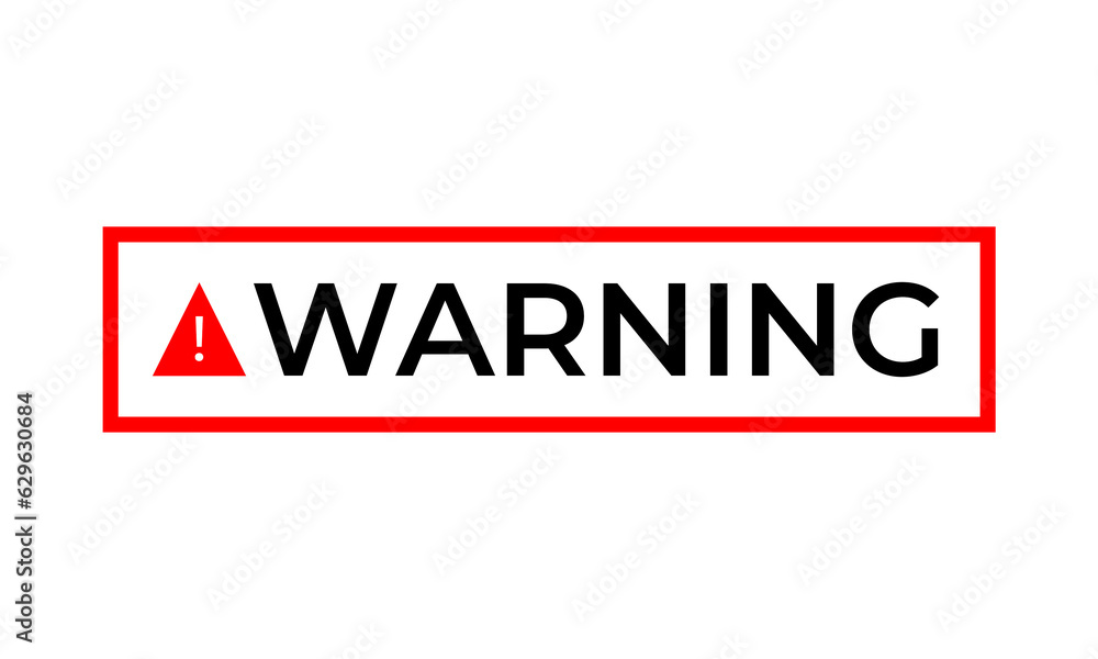 red design warning lettering with warning symbol element transparent background red design warning lettering with warning symbol element transparent background
