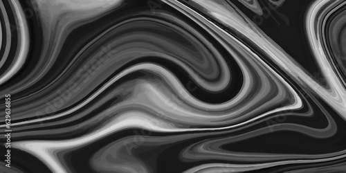Abstract silver marble texture. Abstract black, gray marble background. Fancy liquify. Silver liquid texture. Silver metallic surface. Beautiful drawing with the divorces and wavy lines in gray tones.