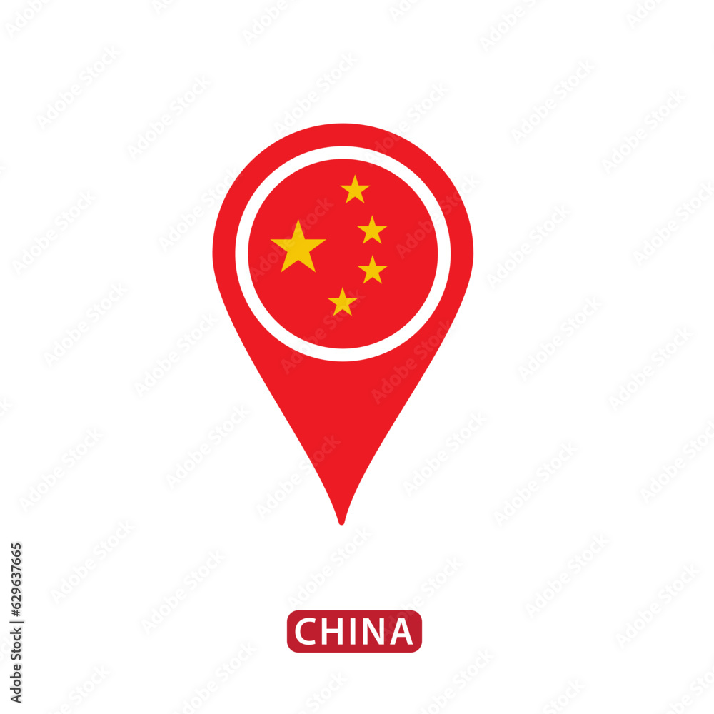 Map icon flag icon vector flat style Map icon flag icon vector flat style