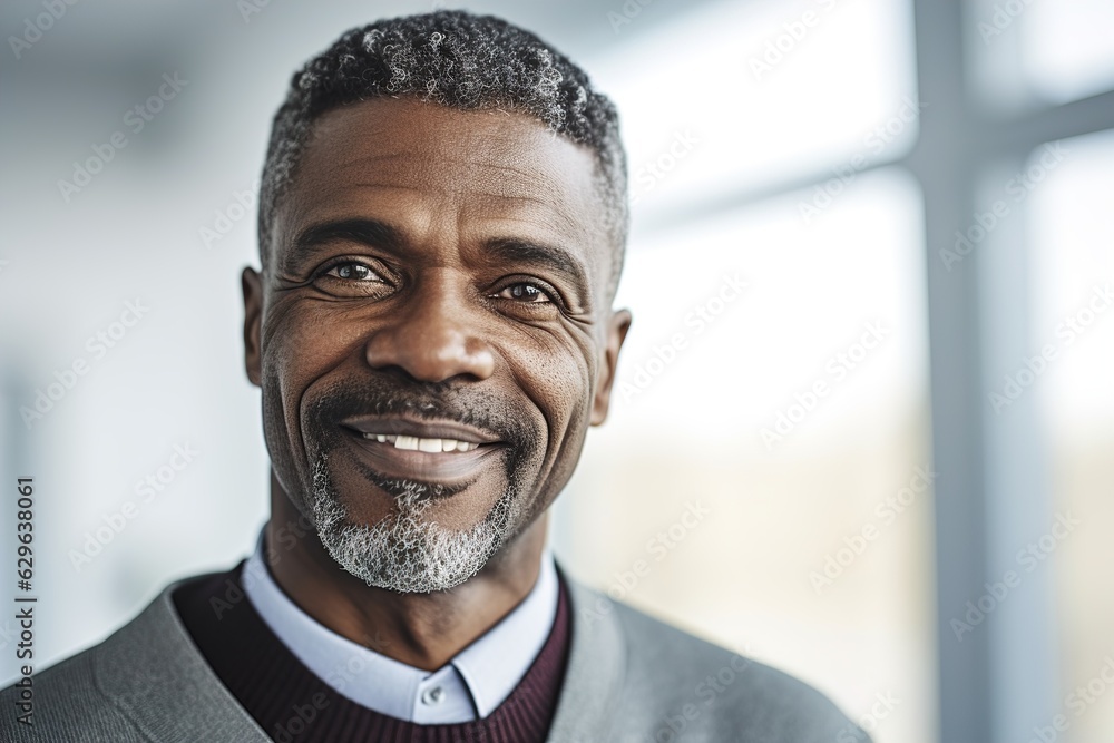business businessman office mature middle aged meeting man portrait corporate manager smiling black businessperson generative ai business businessman office mature middle aged meeting man portrait corporate manager smiling black businessperson generative ai