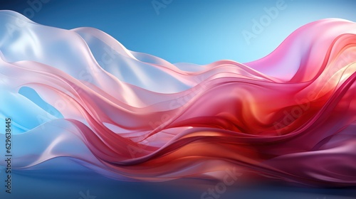 Abstract background with swirling blue and pink swirls by Generative AI