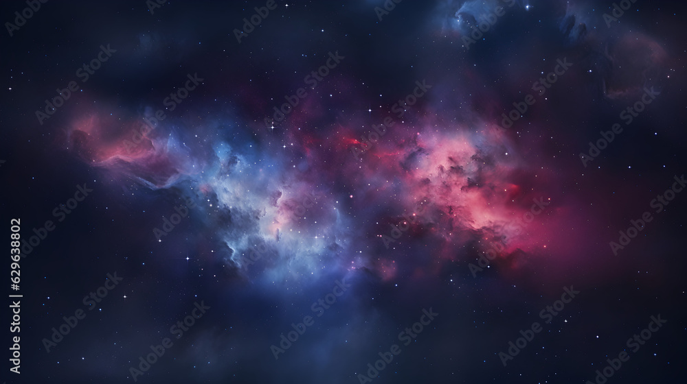 Fototapeta premium vue d'artiste de nébuleuses dans l'espace