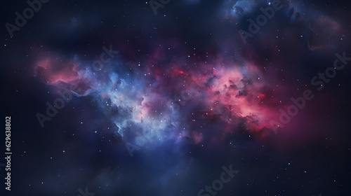 vue d'artiste de nébuleuses dans l'espace