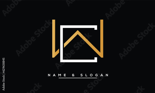 WC,  CW,  W,  C  Abstract  Letters  Logo  Monogram