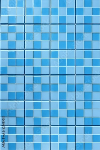 Blue mosaic tiles background  AI Generated 