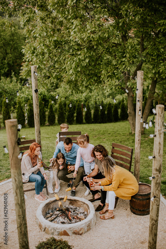 Friends having good time an...