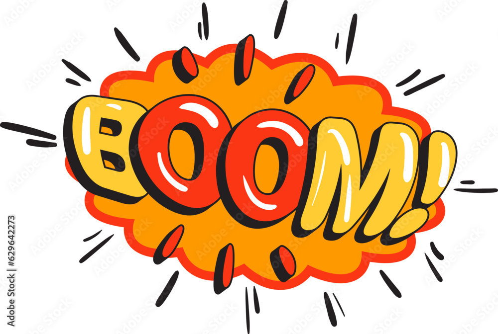 Comic style vector cool sticker. Bubble label Comic style vector cool sticker. Bubble label