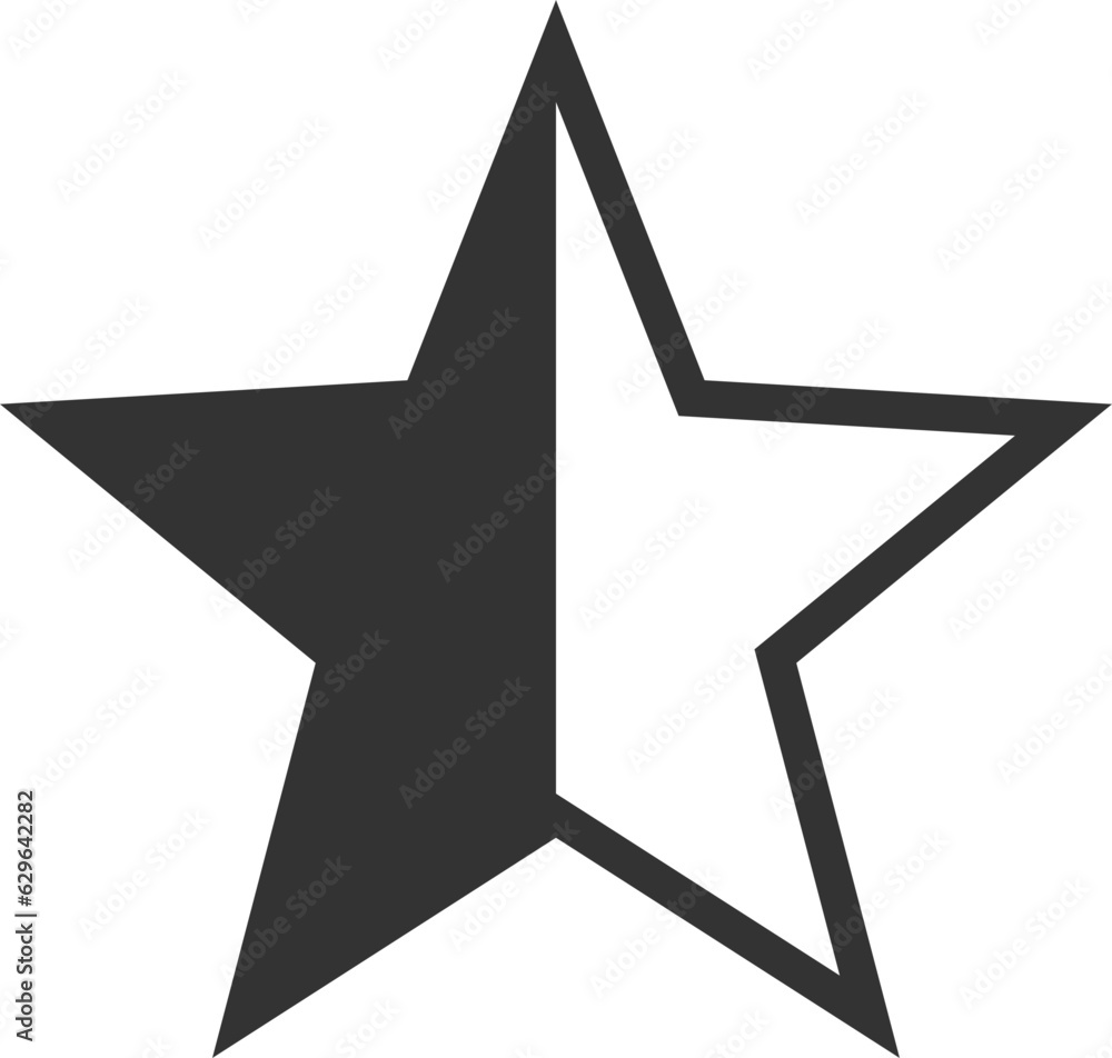 Star icon vector silhouette isolated on white background. Star icon vector silhouette isolated on white background.