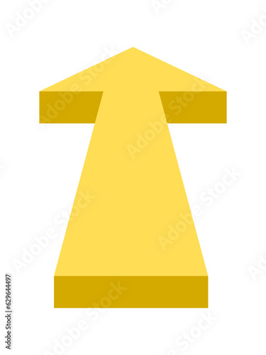 3d arrow pointing forward