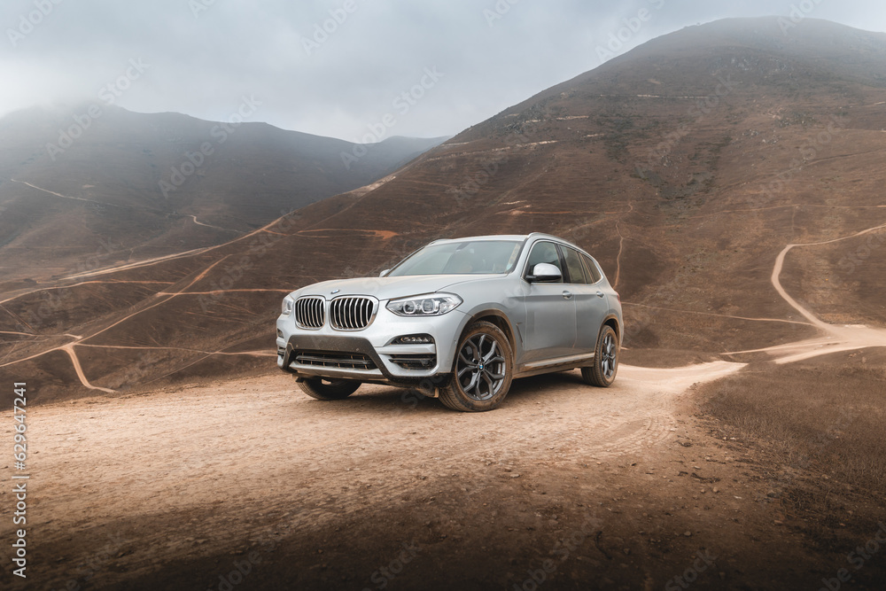 Lima Peru; November 2022 BMW X3 X5 X6 offroad. Luxury SUV from the