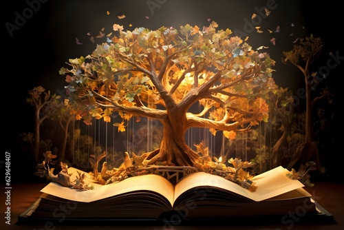 Whimsical Tree of Knowledge, Unleashing the Magic of Reading Books