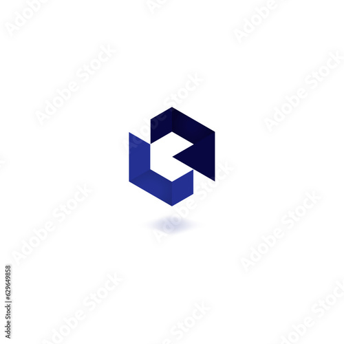 Abstract logo depicting the letter "B" or "Q."Suitable for branding businesses, websites, or products with names starting with B or Q. Ideal for tech, fashion, B logo, Q logo (ID: 629649858)