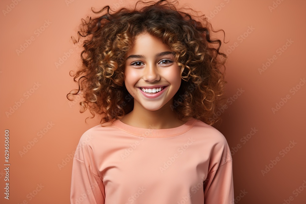 girl wearing pink smiling girl wearing pink smiling