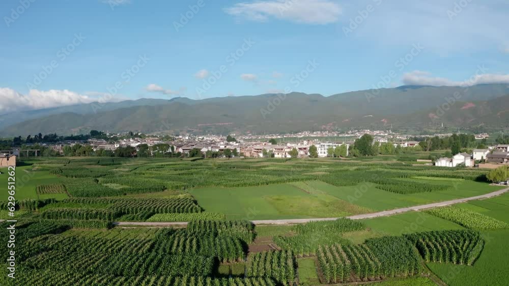 Farmland and fields in Yunnan, China. Farmland and fields in Yunnan, China.