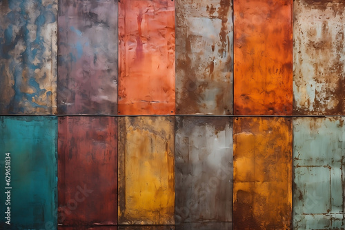 Rustic Patina  Weathered Charm in Bright Colors