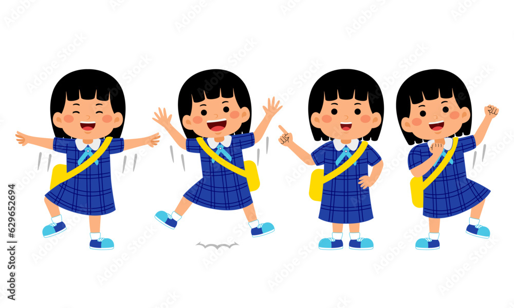 girl student with school uniform vector illustration girl student with school uniform vector illustration