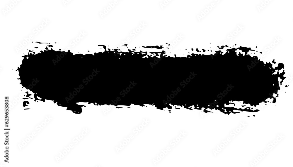 black staine brush, grunge banner, hand drawn splash. Grunge badge brush, hand drawn black black staine brush, grunge banner, hand drawn splash. Grunge badge brush, hand drawn black