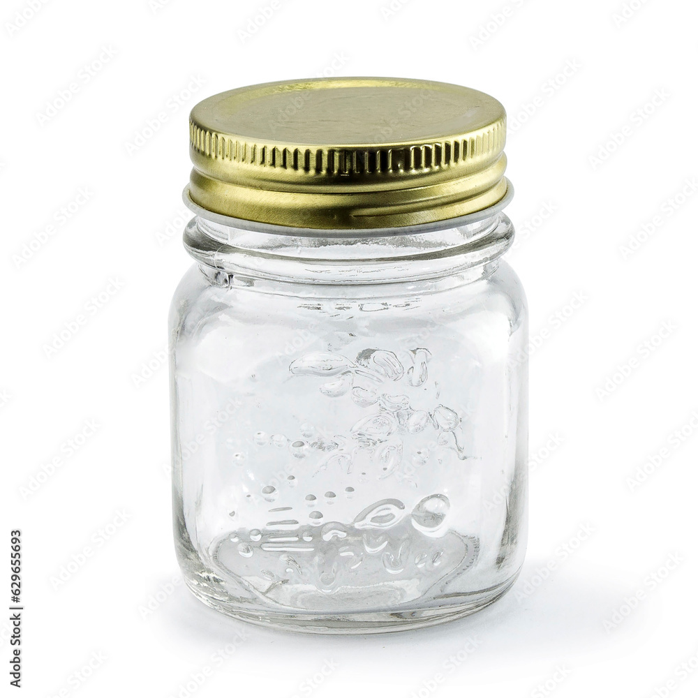 Translucent jar with gold lid