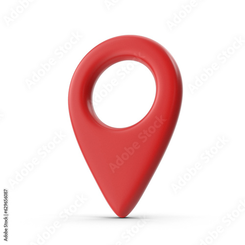 3D Rendering PNG Realistic Location Red map pin GPS pointer markers GPS location symbol, maps and navigation apps, red geolocation markers, placemark icons, cartography, and traveler interest symbols
