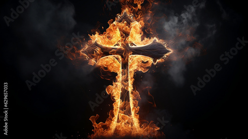 Fiery Destruction: The Burning Cross