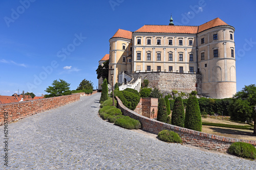 Mikulov Castle in Moravia, Czech Republic