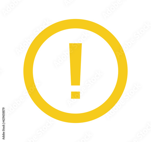 Exclamation mark on white background