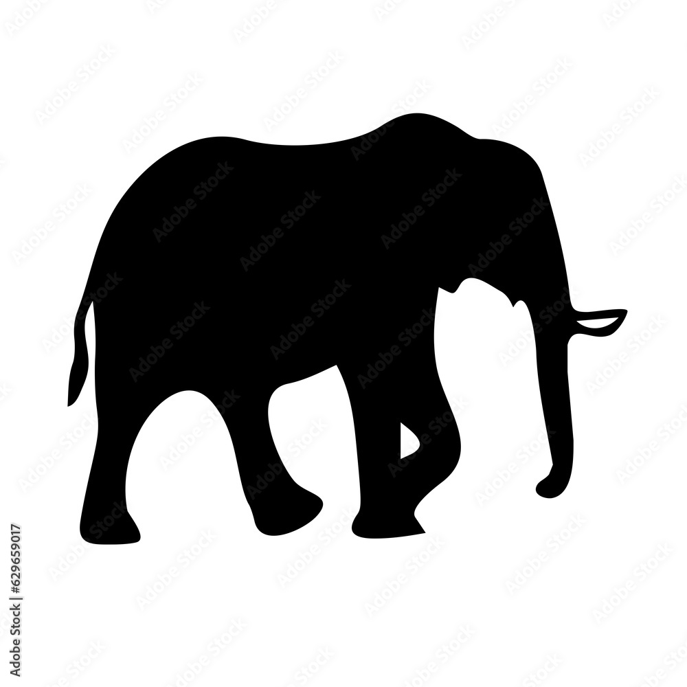 silhouette of elephant silhouette of elephant