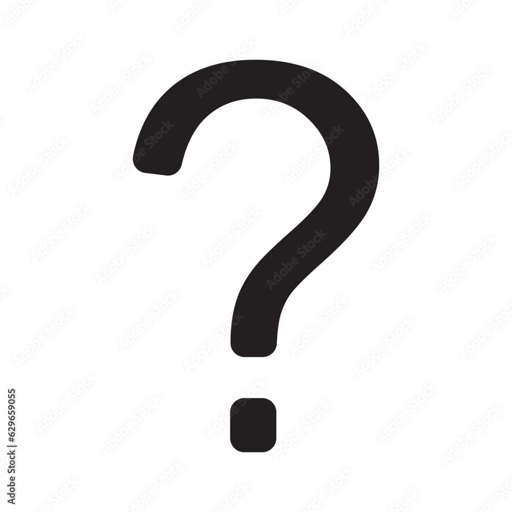 Question mark icon design with white background isolated. Question mark icon design with white background isolated.
