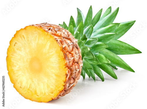 Pineapple isolated on white Clipping Path