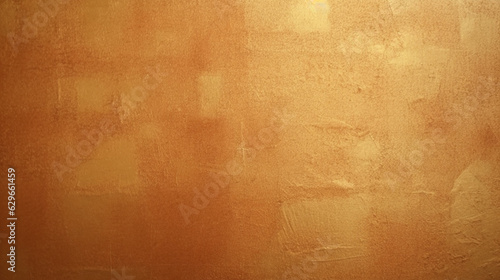 Fotografia Mur vieux et abimé, dans les tons de couleurs orangé et doré