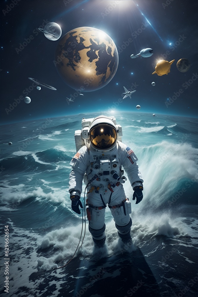 Fototapeta premium Künstliche Intelligenz. Generative AI Technologie